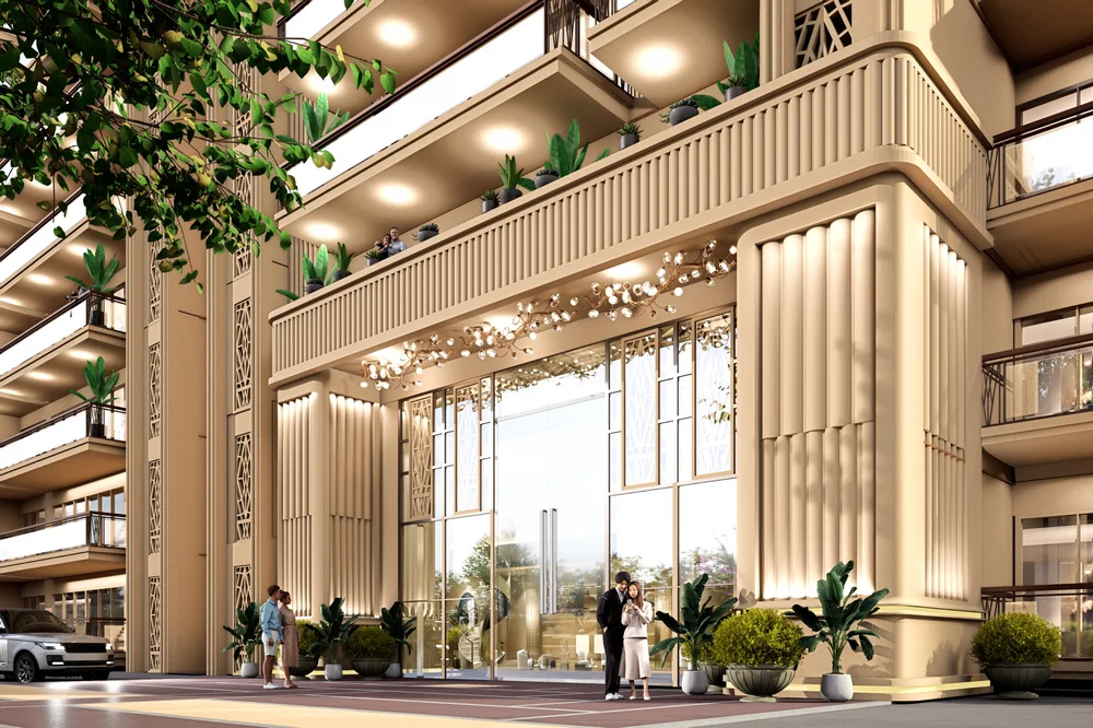 ACE Arte 150 grand entrance lobby and arrival drop-off, Sector 150 Noida